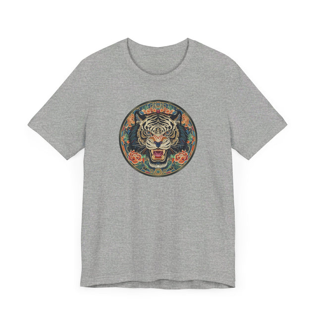 Black Tiger Mandala T-shirt,Tiger Lover Top,Big Cat Lover