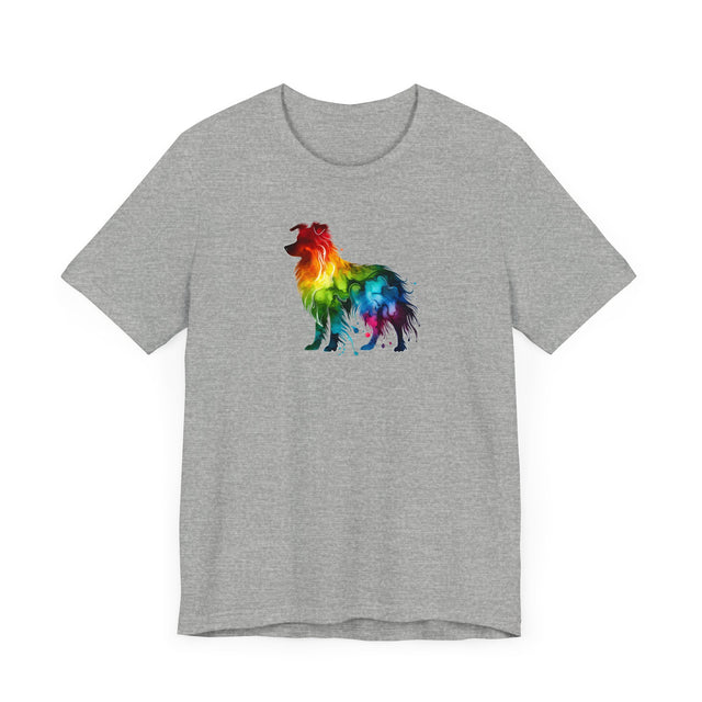 Rainbow Border Collie T-shirt,Pride Shirt,Dog Lover Top,Rainbow Animals,LGBTQ+ Tee, Border Collie Owner gift