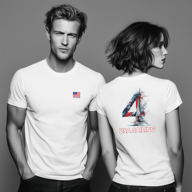 USA Sailing Tshirt too, Sailing Enthusiast Tee, Sailboater Tee, Nautical TShirt