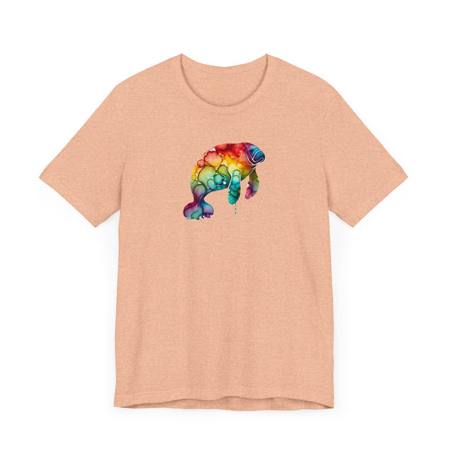 Rainbow Manatee Alcohol Ink,Sea life lover,Ocean Life,Nautical,Pride Shirt,LGBTQ+ Tee