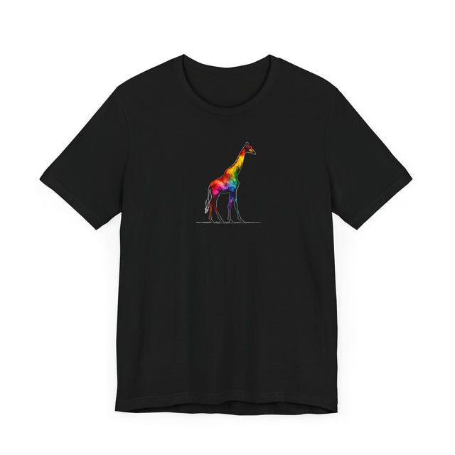 Rainbow Giraffe Alcohol Ink,Safari lover,Wild Life,Pride Shirt,LGBTQ+ Tee,African Animals