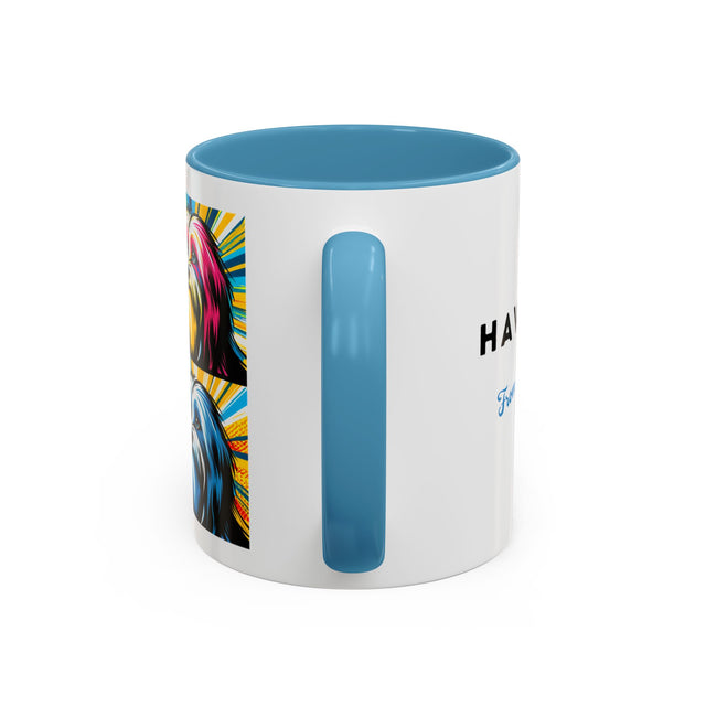 Havanese Coffee Cup,4-Panel Pop Art Mug,Havanese Lover,Hav Mom,Hav Dad,Dog Lover Gift,Havanese Gift