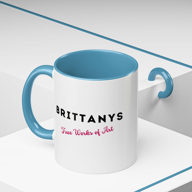Brittanys Coffee Cup,4-Panel Pop Art Mug,Brittany Lover,Brittany Mom,Brittany Dad,Dog Lover Gift,Brittany Gift