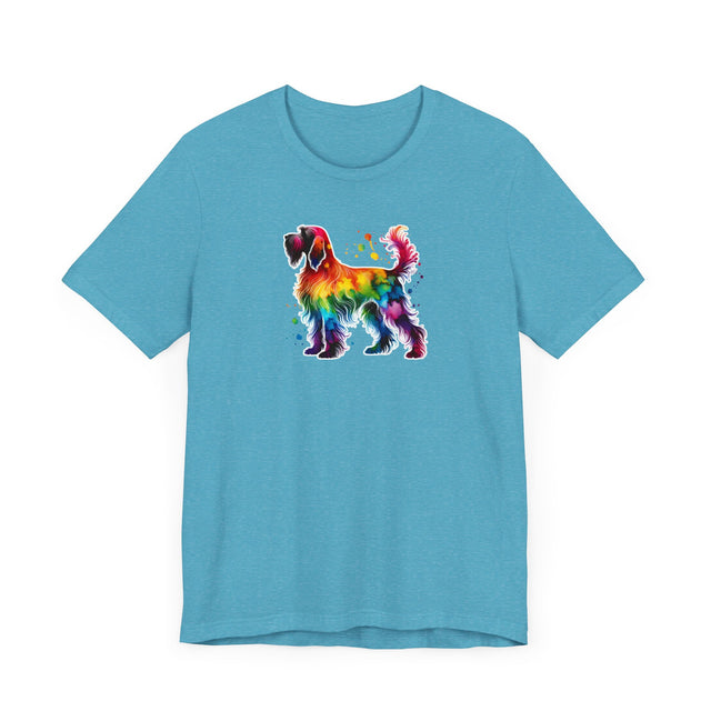 Rainbow Wirehaired Pointing Griffon T-shirt,Pride Shirt,Dog Lover Top,Rainbow Animals,LGBTQ+ Tee, Wirehaired Pointing Griffon owner, WPG gift
