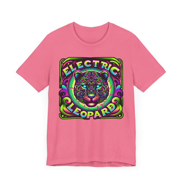Electric Leopard T-shirt, Leopard Tee, Big Cat Lover