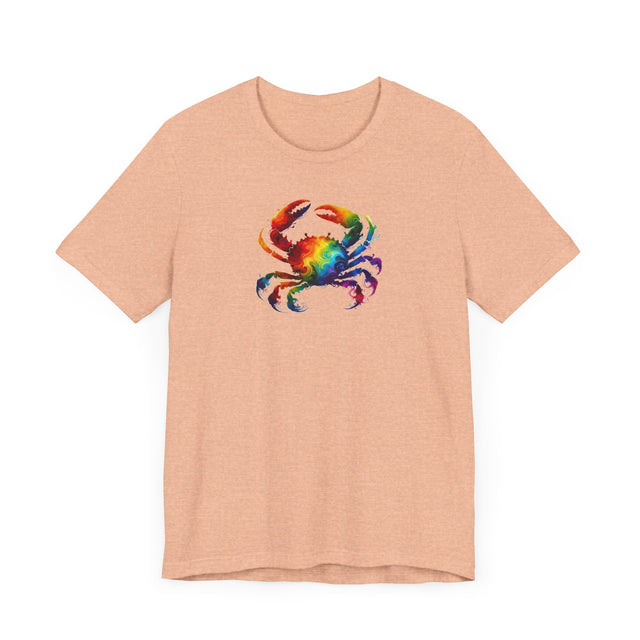 Rainbow Crab Alcohol Ink,Sea life lover,Ocean Life,Nautical,Pride Shirt,LGBTQ+ Tee