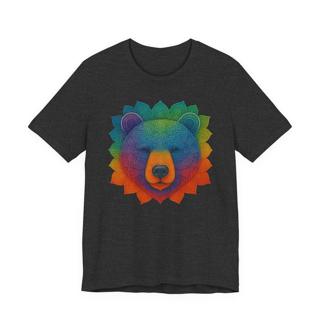 Bear Rainbow Mandala T-shirt, Pride Shirt, Artsy Tee, LGBTQIA, Bear, Queer, Mama Bear, Papa Bear