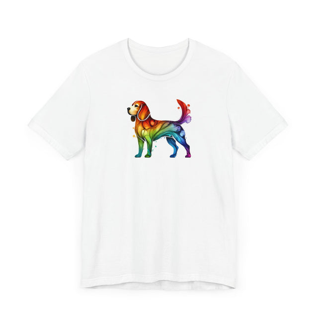 Rainbow Beagle T-shirt,Pride Shirt,Dog Lover Top,Rainbow Animals,LGBTQ+ Tee, Beagle Owner gift