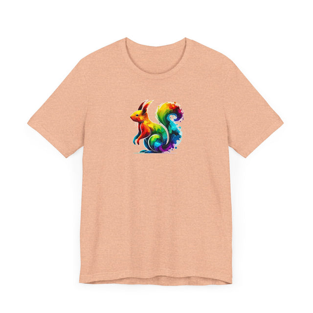 Rainbow Squirrel Alcohol Ink T-shirt, Bunny Shirt,Hare,Pride Shirt,Animal Lover T shirt, LGBTQ+, BGLT
