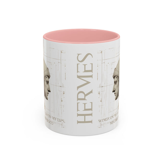 Hermes - Wings on my heels, lies on my lips, mischief in my blood mug