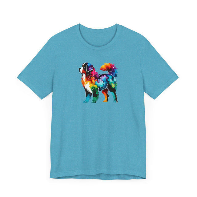 Rainbow Bernese Mountain Dog T-shirt,Pride Shirt,Dog Lover Top,Rainbow Animals,LGBTQ+ Tee, Berner Owner gift
