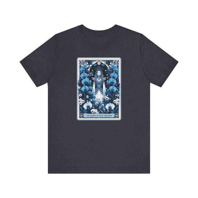 Queen of Blue Orchids,Tarot card shirt,Mother's Day Gift,Tarot Reader Gift,Asian Queen Shirt,Mystical Cards Tee,Astrology Tee,Gift for her