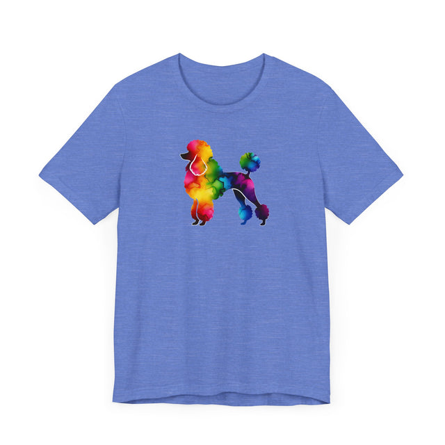 Rainbow Poodle T-shirt,Pride Shirt,Dog Lover Top,Rainbow Animals,LGBTQ+ Tee, Poodle owner, Poodle gift