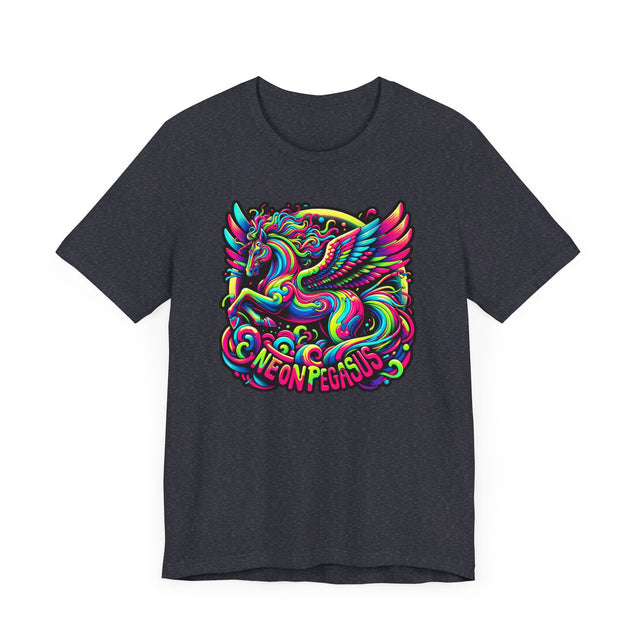 Neon Pegasus T-shirt, Flying Horse Tee
