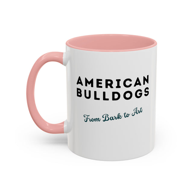American Bulldog Coffee Mug,4-Panel Pop Art Mug,American Bulldog Lover,Bully Mom,Bully Dad,Sourmug Lover Gift,Bulldogger Gift