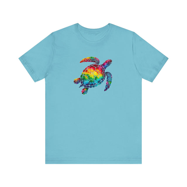 Rainbow Sea Turtle Alcohol Ink T-shirt, Pride Shirt, LBGT, Sea Turtle T shirt, LGBTQ+, BGLT, Ocean