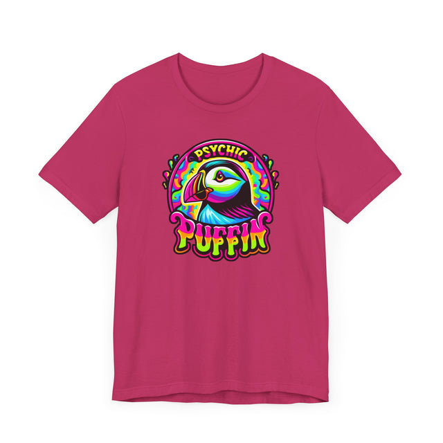 Neon Psychic Puffin T-shirt, Puffin Tee, Bird Lover