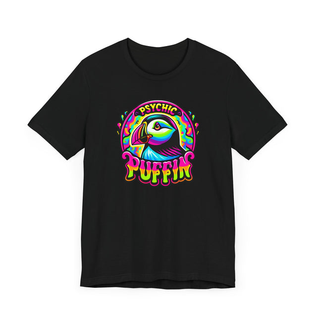 Neon Psychic Puffin T-shirt, Puffin Tee, Bird Lover