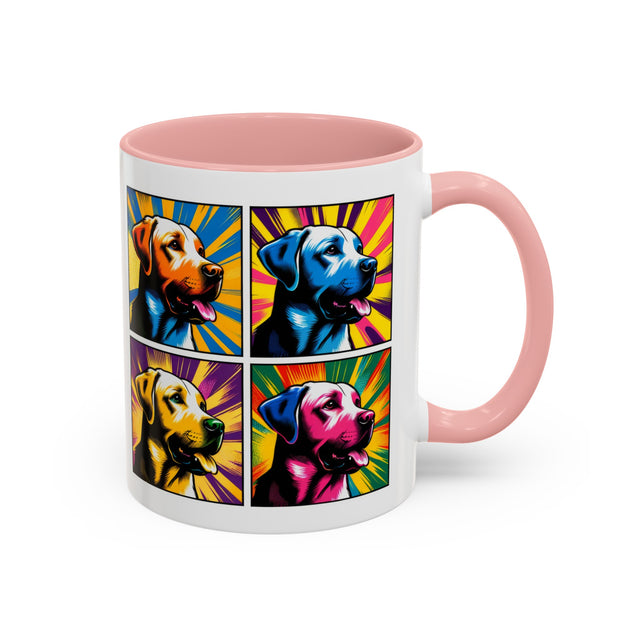 Labrador Retriever Mug,4-Panel Pop Art Mug,Labrador Retriever Lover,Lab Mom,Lab Dad,Dog Lover Gift,Labrador Retriever Gift