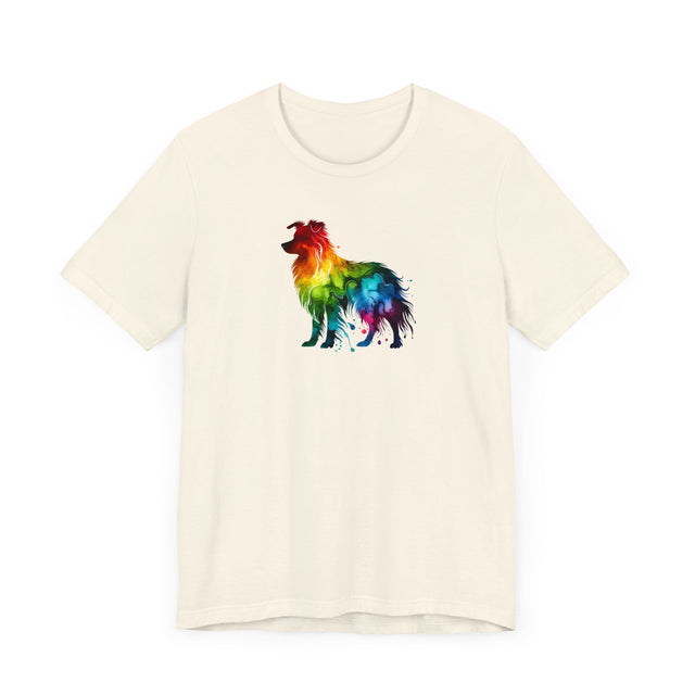 Rainbow Border Collie T-shirt,Pride Shirt,Dog Lover Top,Rainbow Animals,LGBTQ+ Tee, Border Collie Owner gift