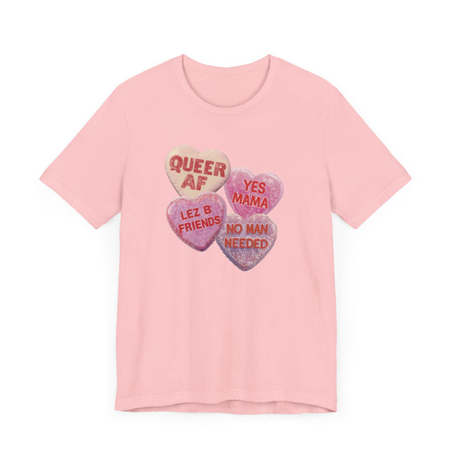 Valentine's Candy Heart Shirt, Lesbian Valentine, Queer Love