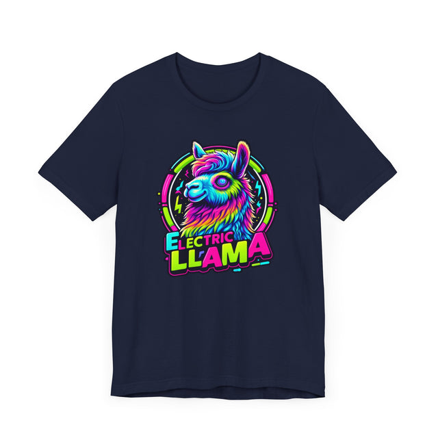 Neon Electric Llama T-shirt, Llama Tee
