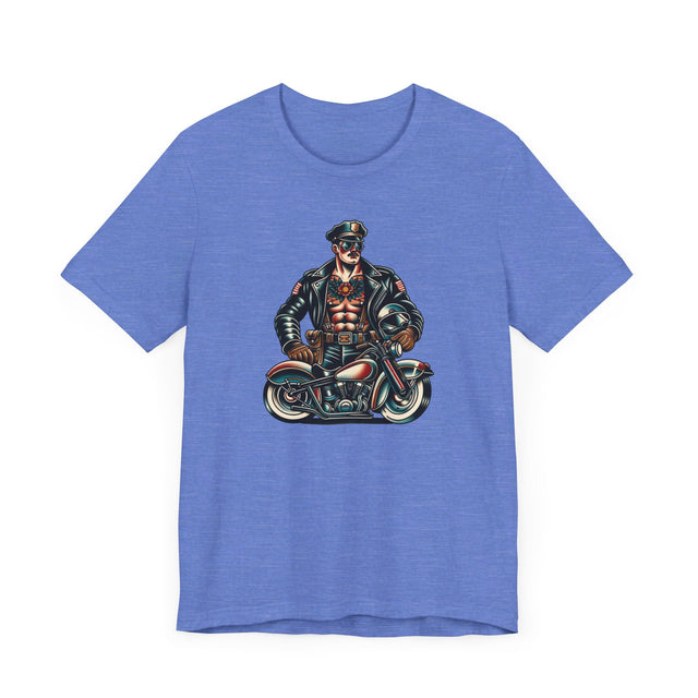 Motorcycle Cop T-shirt, Flash Tattoo Style Shirt