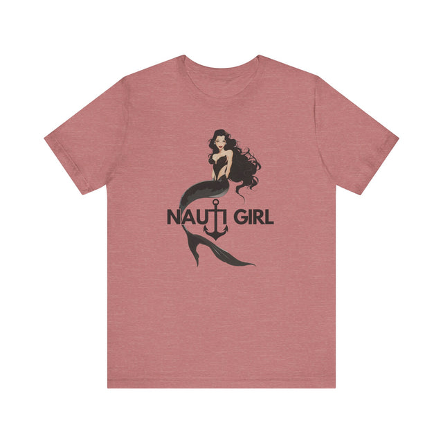 Nauti Girl Tshirt, Boating Tshirt, Nautical Tshirt, Sea Lover Tshirt, Mothers Day Gift, Boating Gift for her, Sailing Gift for her, Mermaid