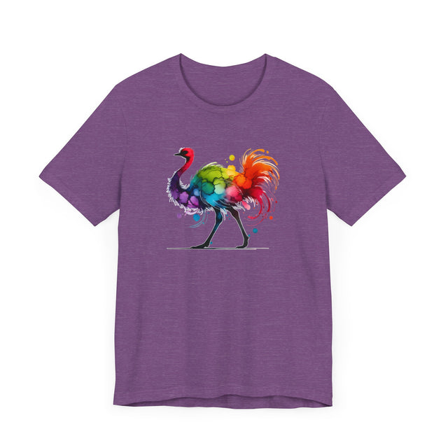 Rainbow Ostrich Alcohol Ink T-shirt, Bird Lover T shirt, LGBTQ+, BGLT,Pride Shirt