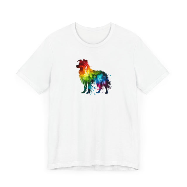 Rainbow Border Collie T-shirt,Pride Shirt,Dog Lover Top,Rainbow Animals,LGBTQ+ Tee, Border Collie Owner gift