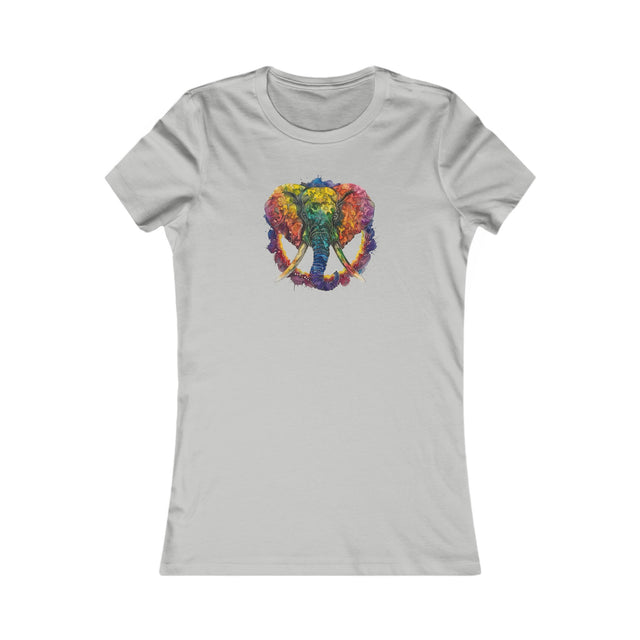 Rainbow Elephant Peace Mandala T-shirt,Pride Shirt,Elephant Lover Top,Rainbow Animals,LGBTQ+ Tee,Queer,Gay,Lesbian,Bisexual,Trans,Women's Favorite Tee