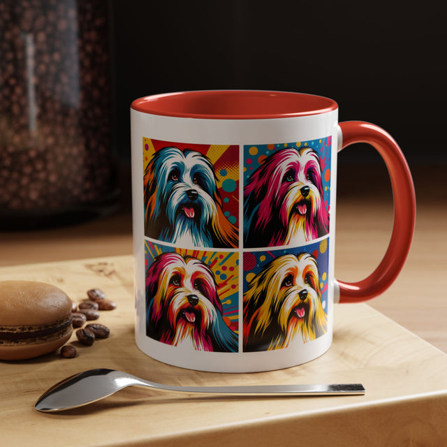 Havanese Coffee Cup,4-Panel Pop Art Mug,Havanese Lover,Hav Mom,Hav Dad,Dog Lover Gift,Havanese Gift