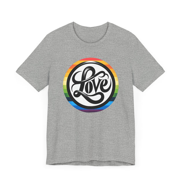 Pride Love Circle Shirt, Rainbow Love T-shirt, LGBT Love, Pride T shirt, LGBTQ+ Tee, Queer Love