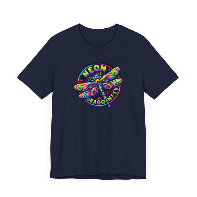 Neon Dragonfly T-shirt, Insect Lover Top