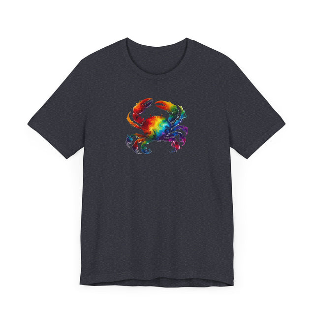 Rainbow Crab Alcohol Ink,Sea life lover,Ocean Life,Nautical,Pride Shirt,LGBTQ+ Tee