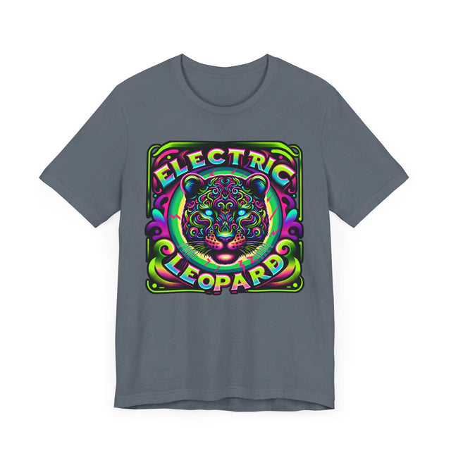 Electric Leopard T-shirt, Leopard Tee, Big Cat Lover