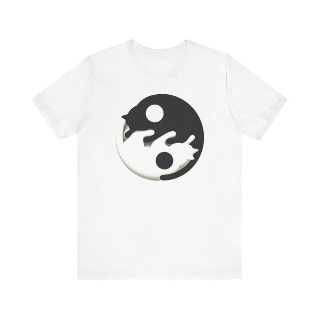 Yin Yang Cat shirt, Spiritual, Meditation, Black & White Cats, Cute Cat Top, Cat Lover Tee, Cat Owner gift, Cat Mom Gift, Cat Dad, Vet Gift