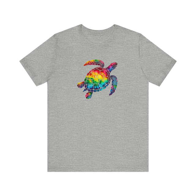 Rainbow Sea Turtle Alcohol Ink T-shirt, Pride Shirt, LBGT, Sea Turtle T shirt, LGBTQ+, BGLT, Ocean