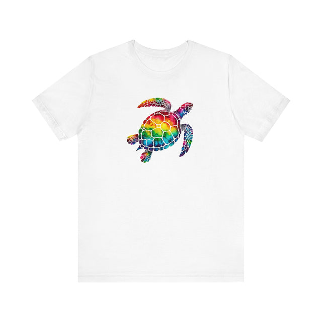 Rainbow Sea Turtle Alcohol Ink T-shirt, Pride Shirt, LBGT, Sea Turtle T shirt, LGBTQ+, BGLT, Ocean