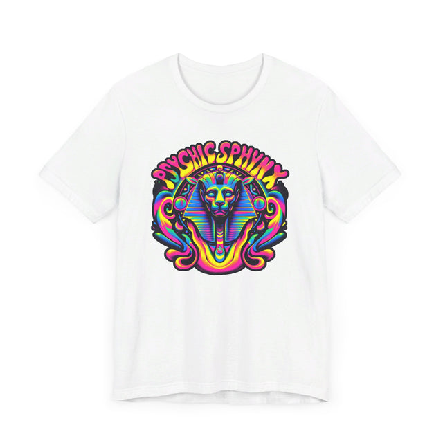 Psychic Sphynx Swirls T-shirt, Halloween Tee, Neon Goth