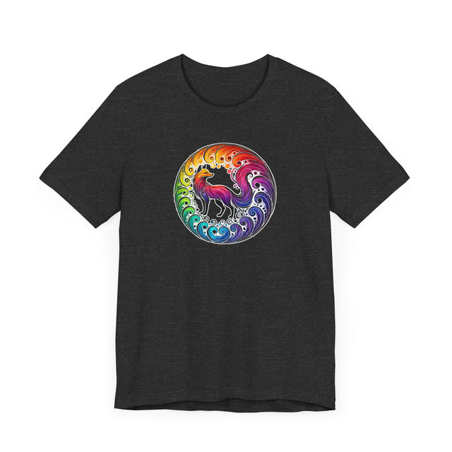 Rainbow Fox Spiral,Vixen lover,Foxy tee,Pride Shirt,Rainbow,Pride Parade T shirt,LGBTQ+ Ally Tee