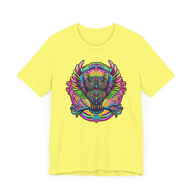 Neon Owl T-shirt, Owl Tee, Bird Lover