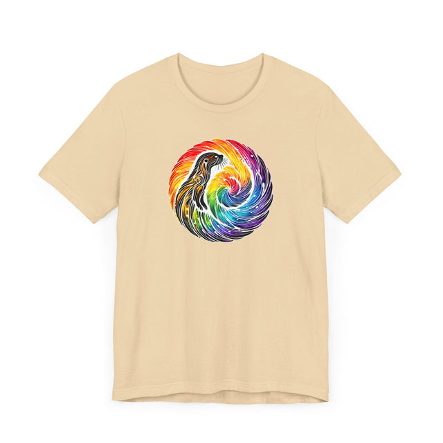Rainbow Sea Otter Spiral Mandala,Marine life Tee,Sea life lover,Ocean Life,Nautical,Pride Shirt,LGBTQ+ Tee