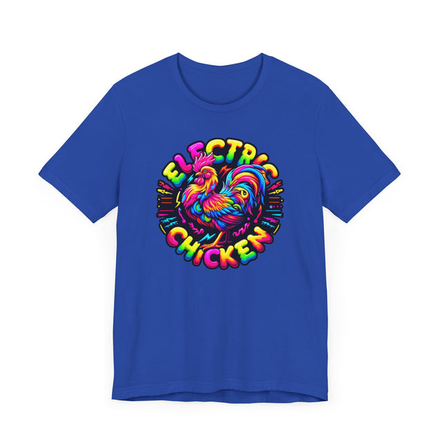Neon Electric Chicken T-shirt, Fowl Tee