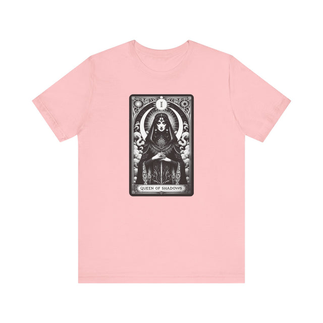 Queen of Shadows,Tarot card shirt,Mothers Day Gift,Witchy Shirt,Mystical Cards Tee,Celestial Astrology,Goth Shirt,Gift for her,Gothic