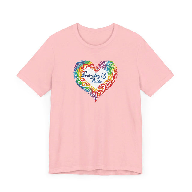 Everyday Pride T shirt, Rainbow Heart T-shirt