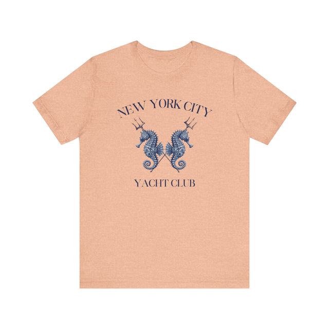 NYC Yacht Club Tshirt, Seahorse Tshirt, Boating tshirt, Nautical Tshirt, Sailing Tshirt, Fathers Day gift, Mothers Day Gift, Boating Gift
