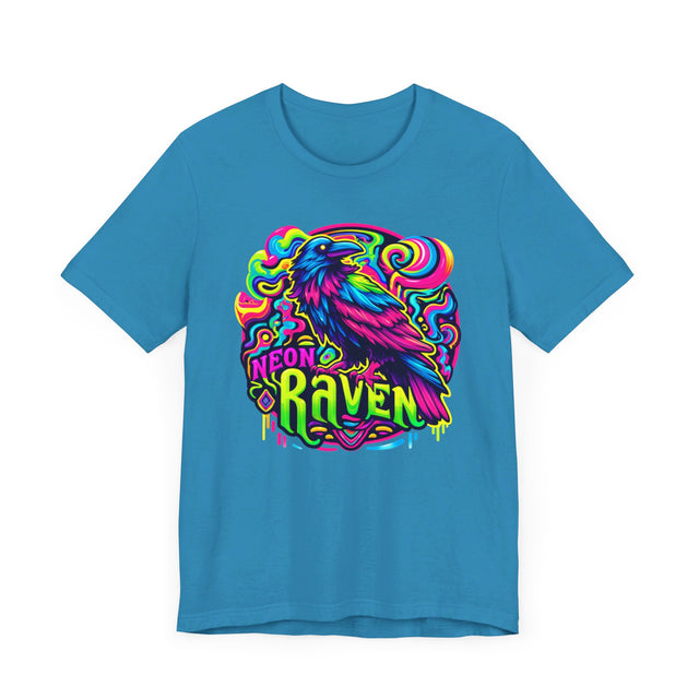 Neon Raven T-shirt, Raven Tee, Bird Lover