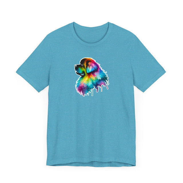 Rainbow Newfoundland Head T-shirt,Pride Shirt,Dog Lover Top,Rainbow Animals,LGBTQ+ Tee, Newfie owner, Newf gift
