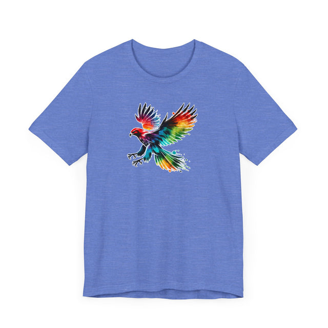 Rainbow Hawk Alcohol Ink T-shirt, Pride Shirt,Bird Lover T shirt, LGBTQ+, BGLT, Avian
